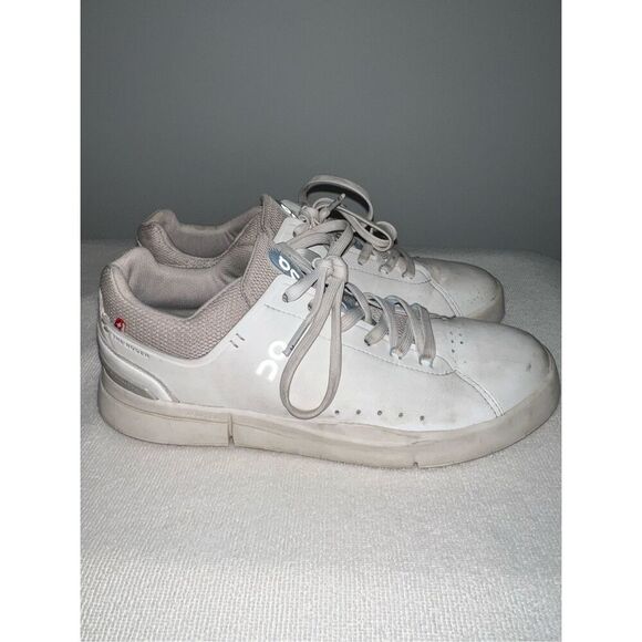 No Brand Shoes - On Cloud The Roger Advantage Womens Size 8.5 White Leather Sneakers